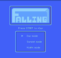 Falling title screen