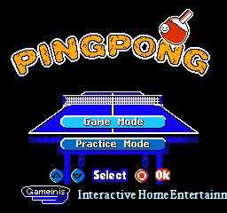 Gameinis Ping Pong title