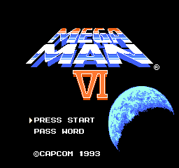mega man VI title screen