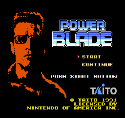 title screen power blade