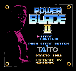 Power Blade II title screen