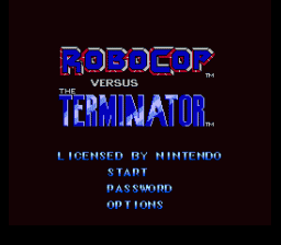 Robocop VS. Terminator title screen