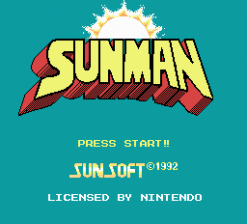 Sunman title screen