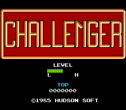Challenger title screen