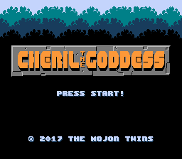 Cheril the Goddess (alternate jump) title screen