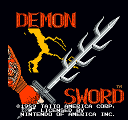 Demon Sword title screen