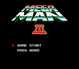 Mega Man III title screen