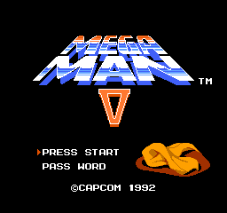 Mega Man V title screen