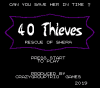 40 Thieves title screen