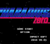 Haradius Zero title screen